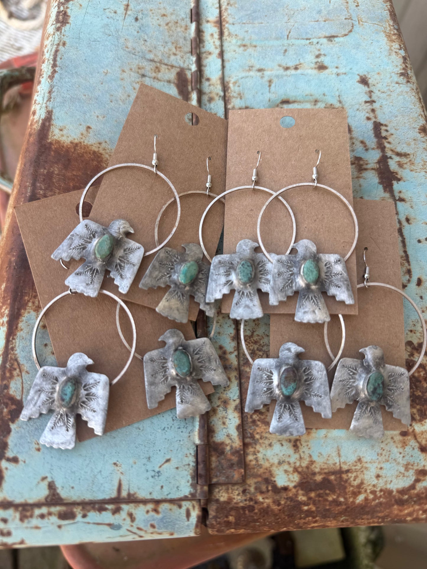 Thunderbird Hoop Earrings