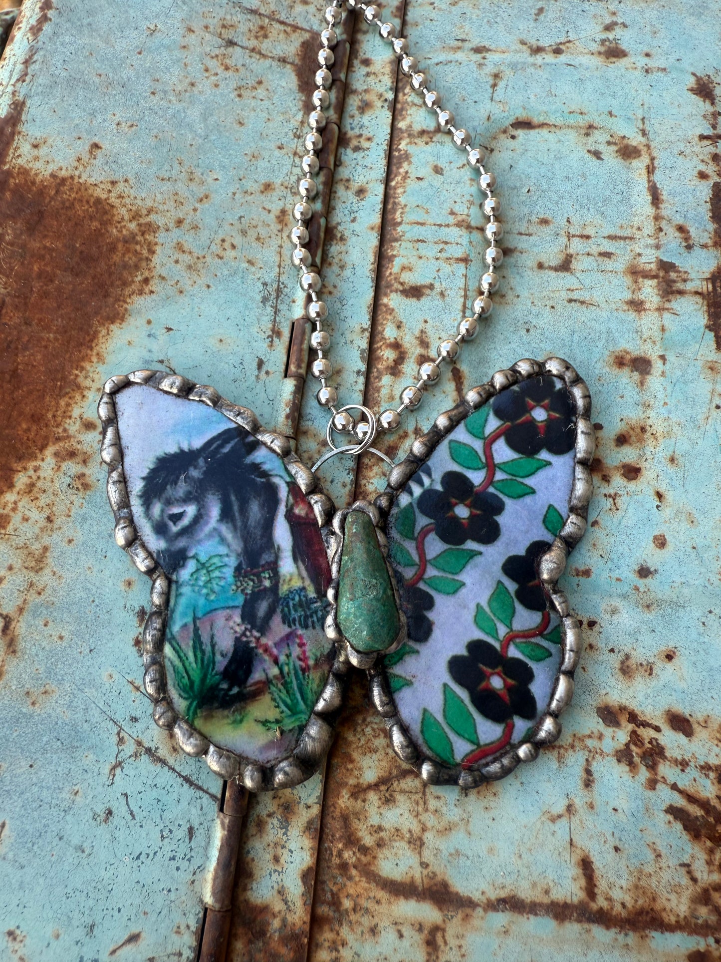 Donkey Butterfly Necklace