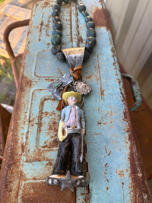 I Aim to Misbehave Cowboy Necklace