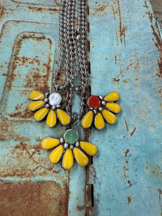 Yellow Flower Necklace