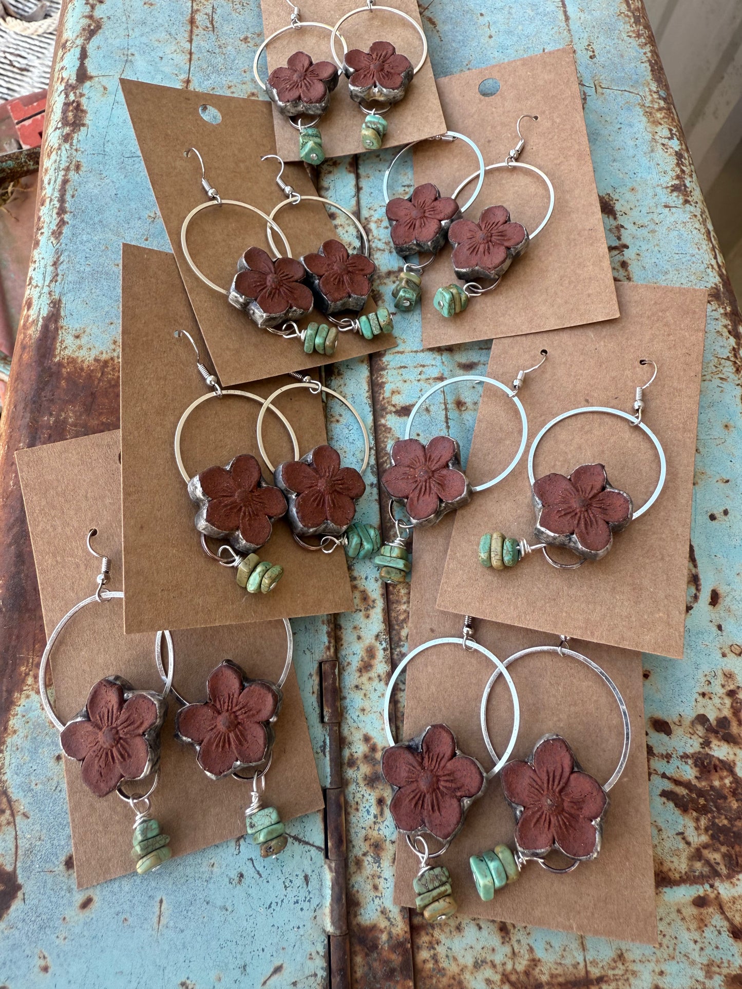 Clay Flower Earrings