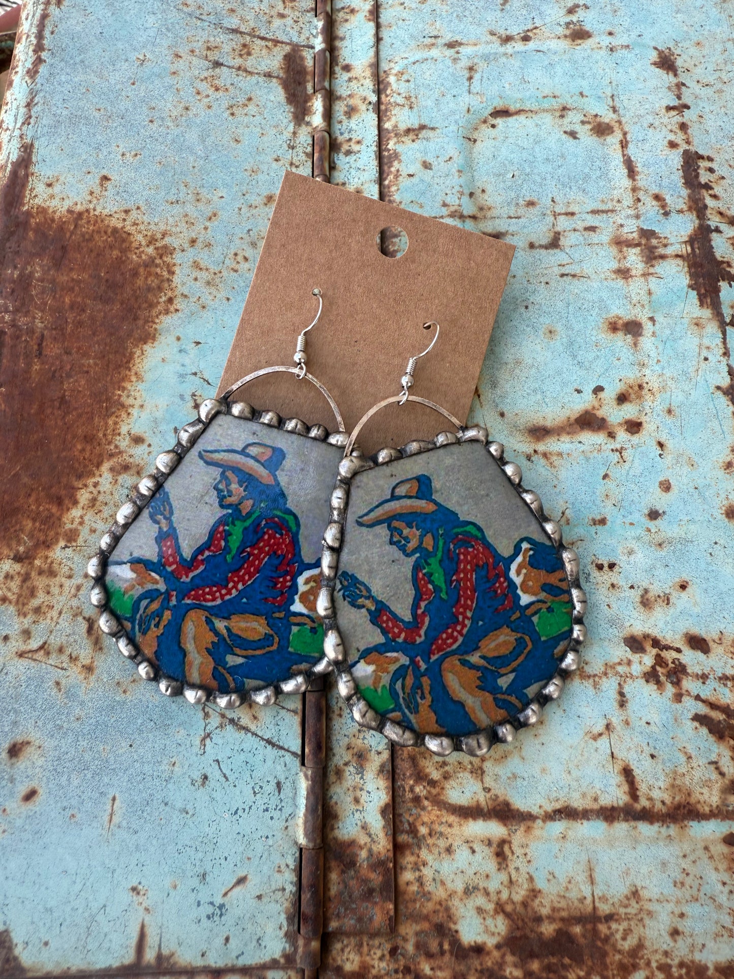 Sitting Cowboy Earrings