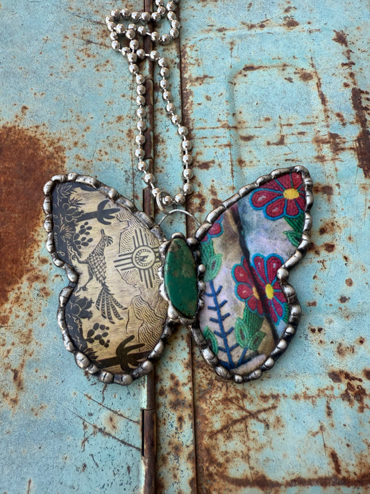 Roadrunner Butterfly Necklace
