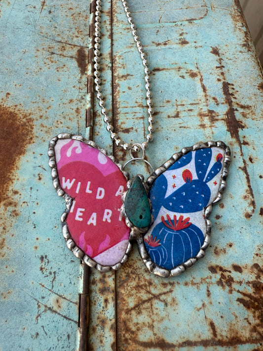 Wild heart Butterfly Necklace